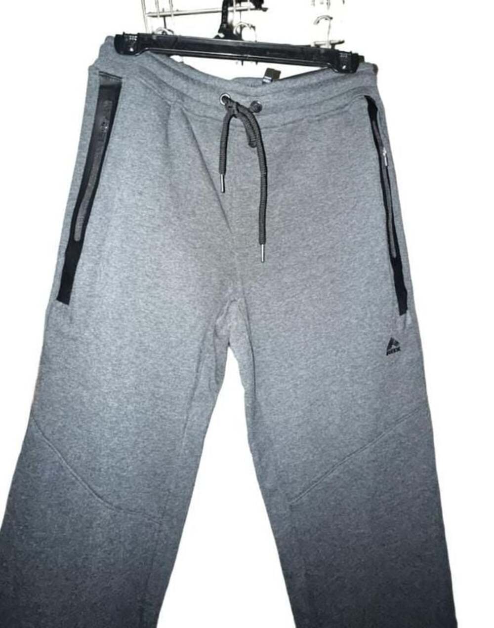 RBX Active Men's Fleece Pants Comfort Fit Gray Joggers Small